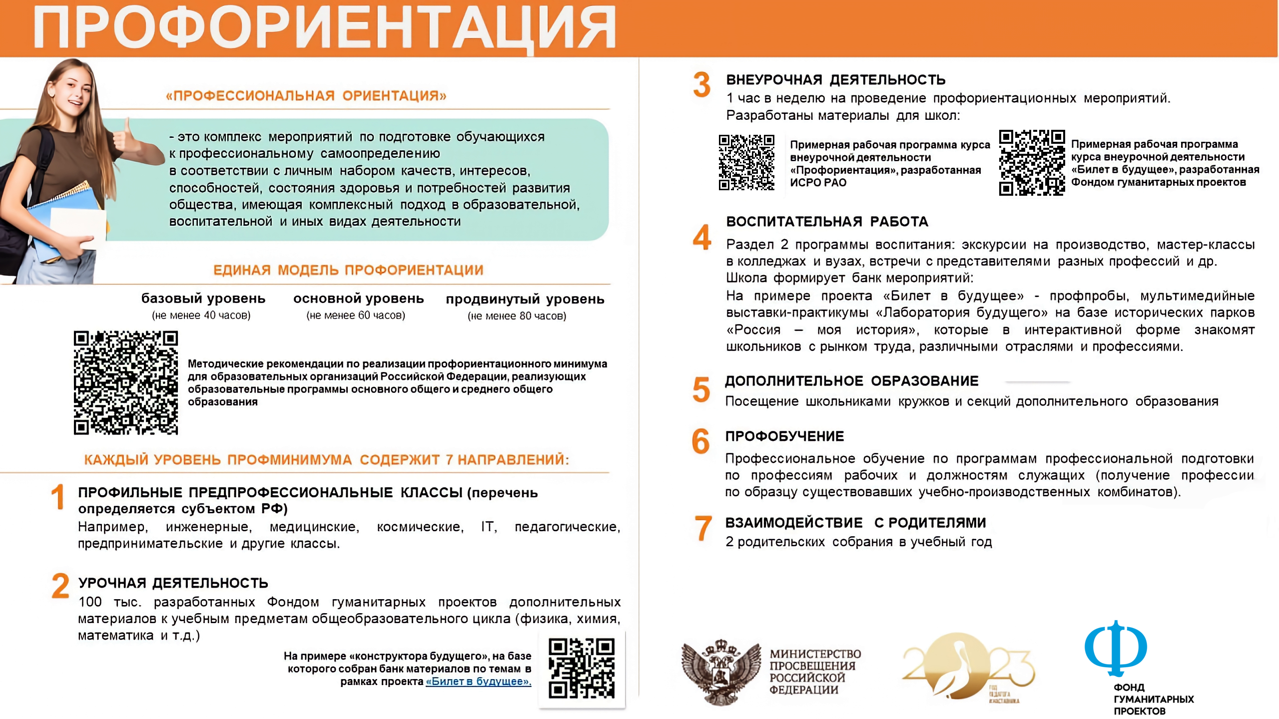 Информационный лист &amp;quot;Профориентация&amp;quot;